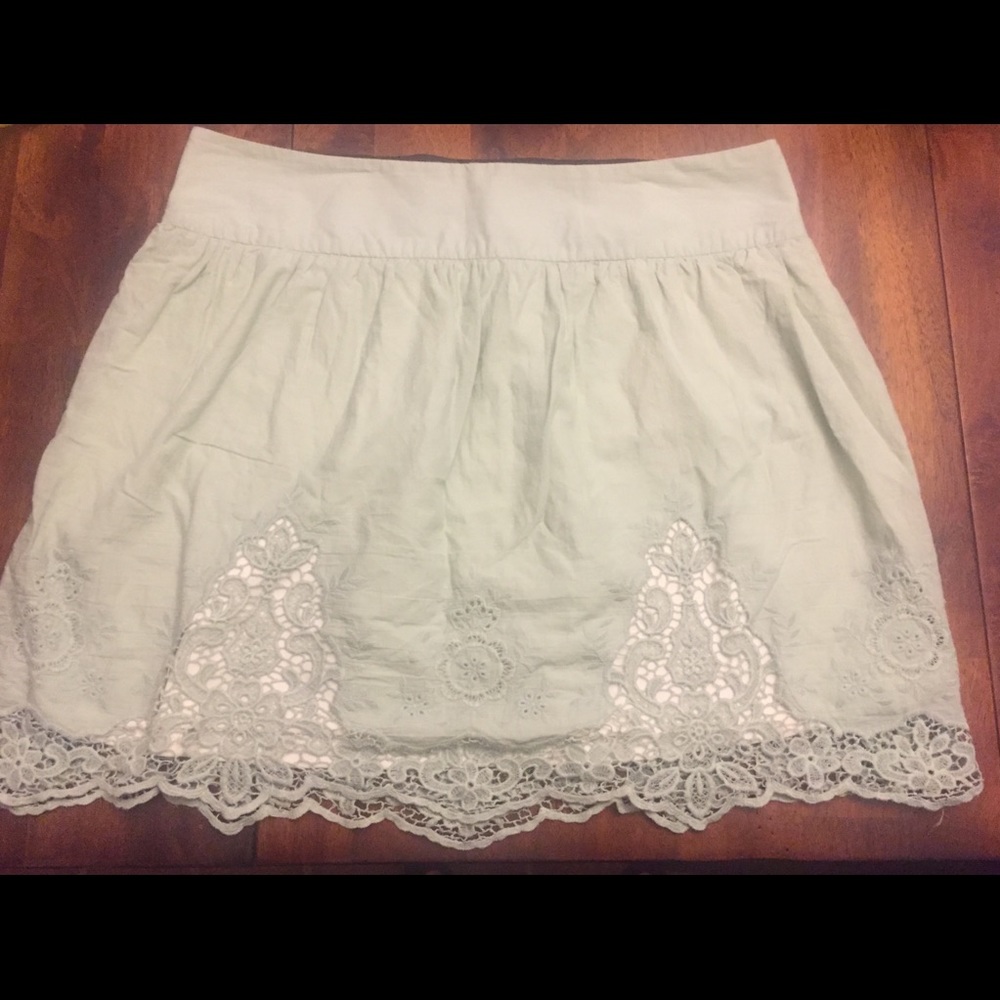 Light Green Lace Skirt