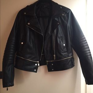 Zara Basic Leather Jacket
