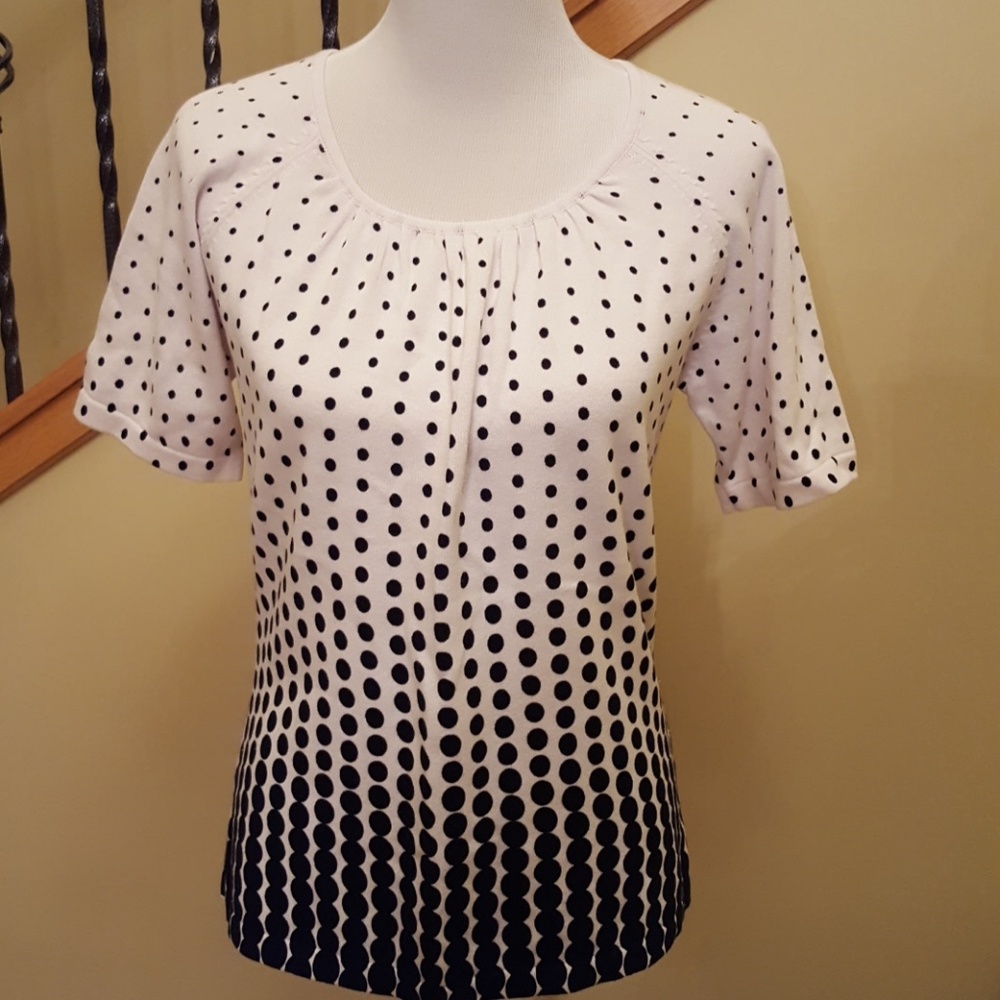 Polka Dot Pullover Sweater Small EUC
