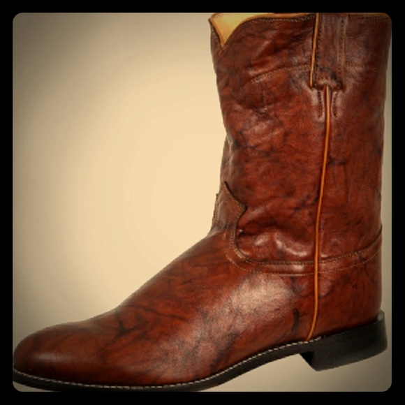Justin classic marbled deerlite Roper cowboy boots - Picture 1 of 6