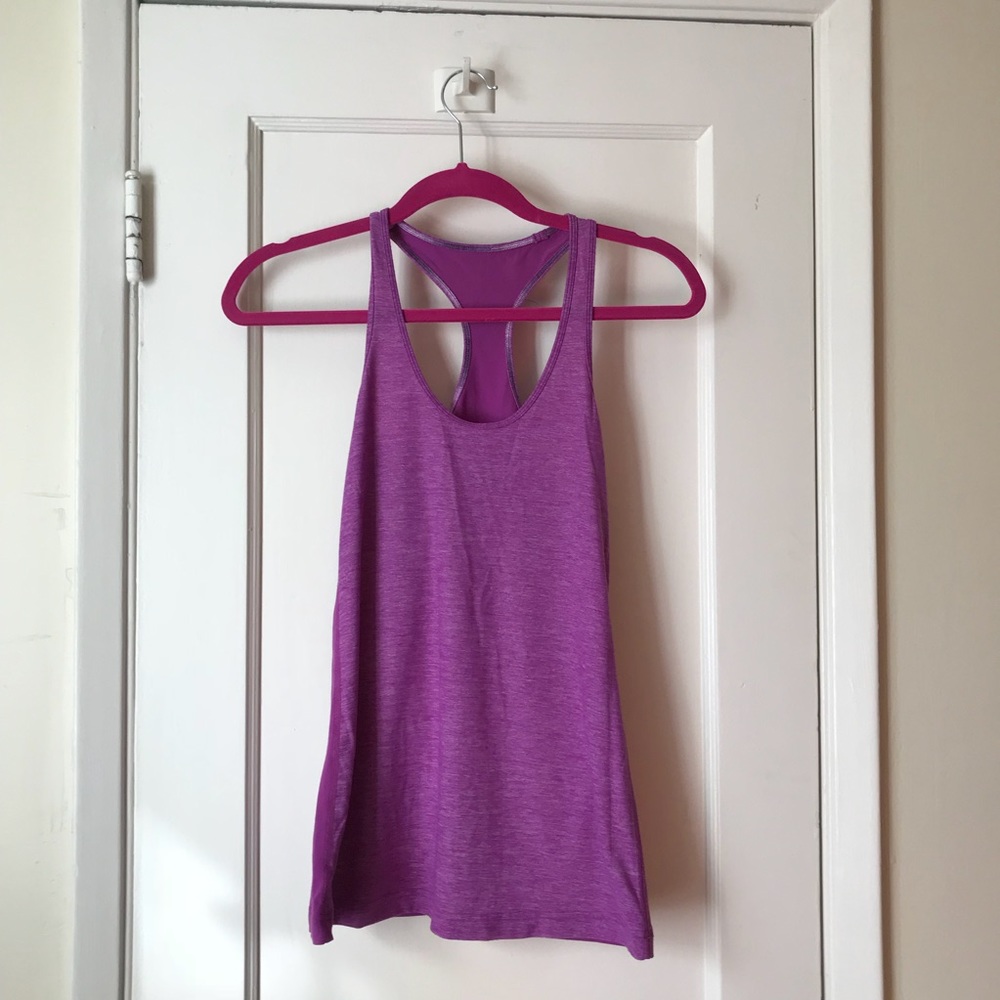 Lululemon CRB Racerback Tank Top Pink Purple Sz 6