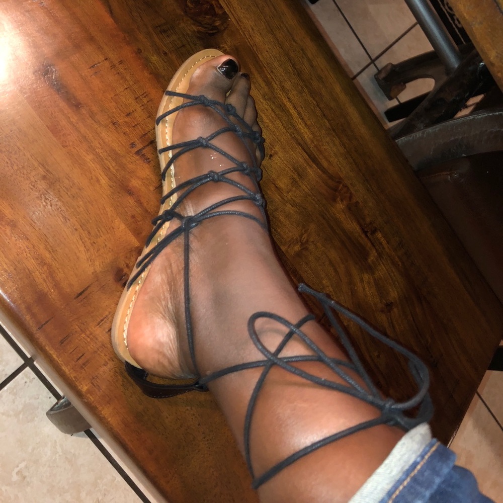 Brand new Madden Girl black sandals!