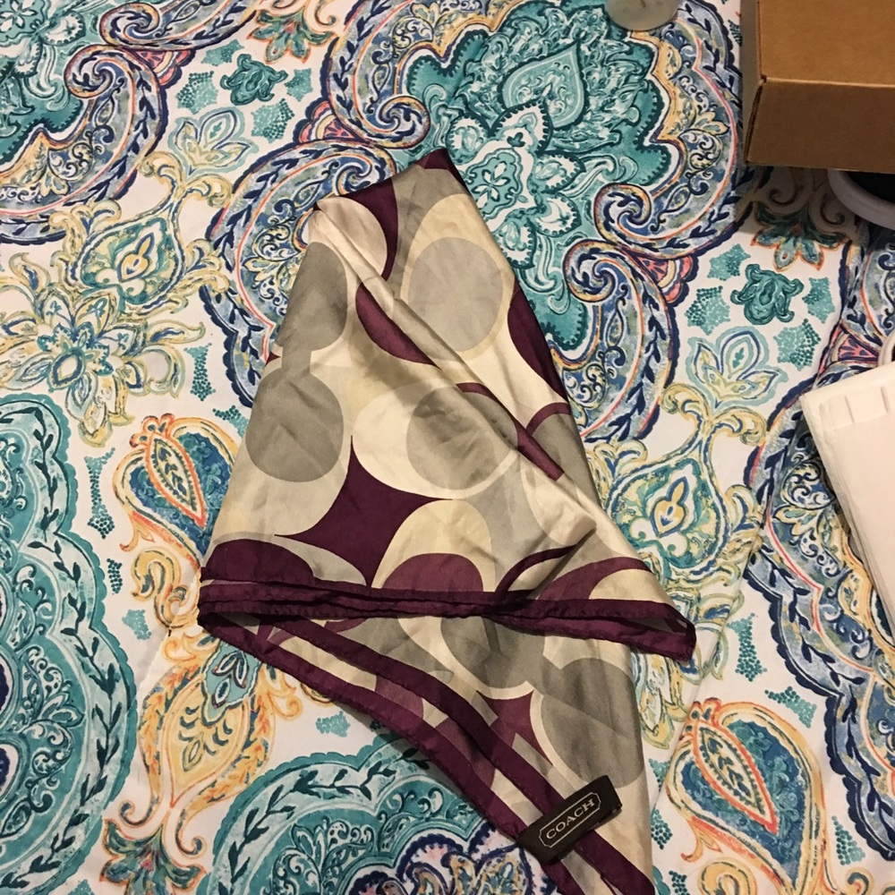 COACH purse scarf
