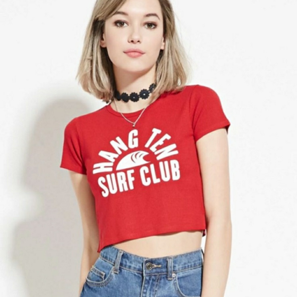 NWT Paradise Surf Club Crop Top