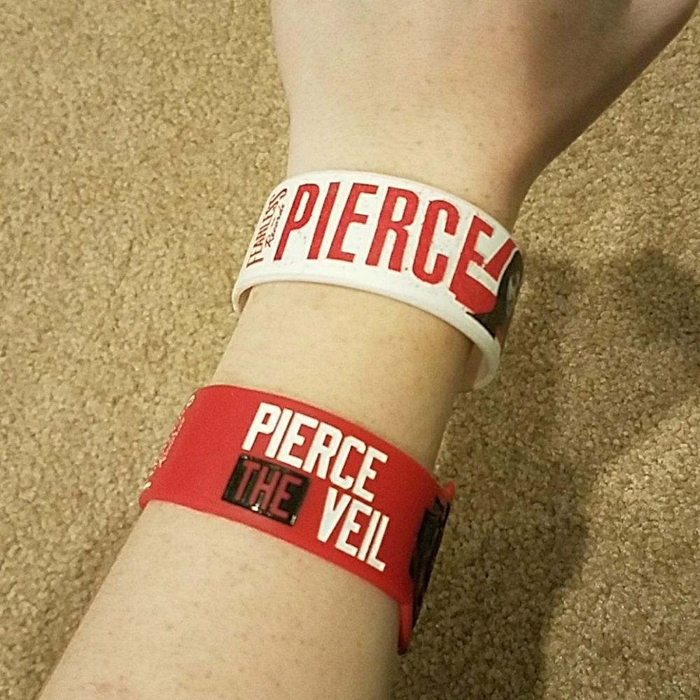 Two Pierce the Veil Rubber Bracelets
