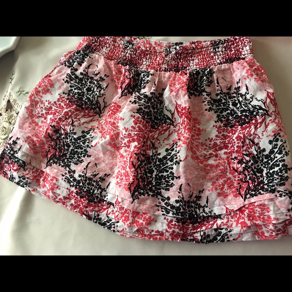 Pink mini skirt