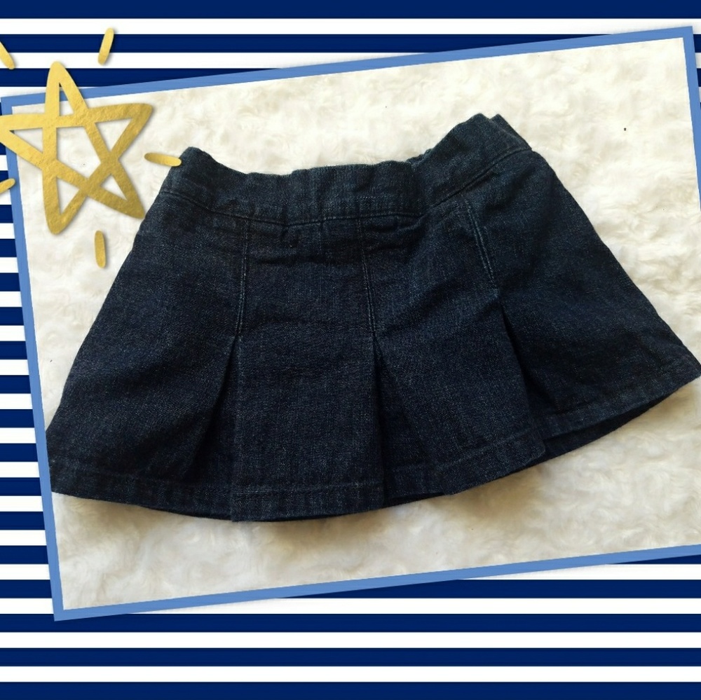 Infant denim skirt with attached diaper cover