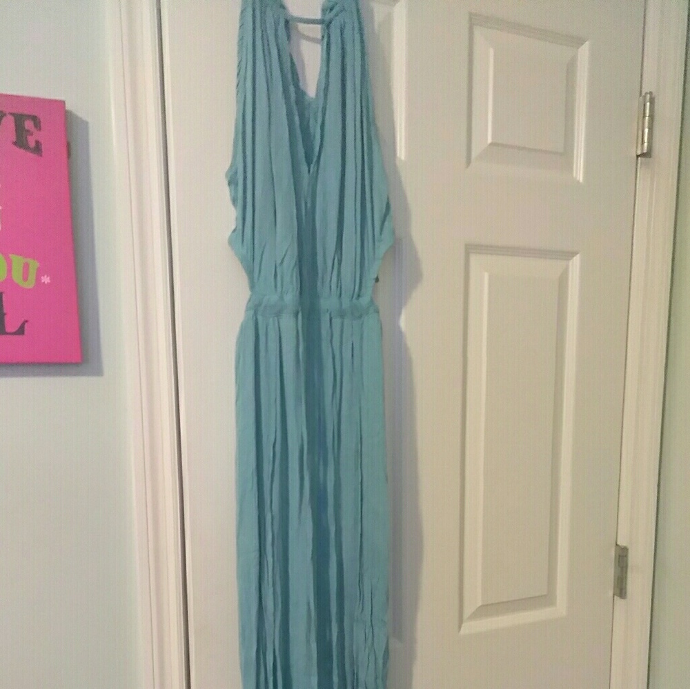 Long Light Blue Dress