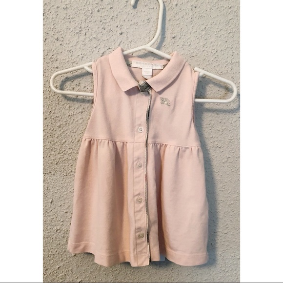 pink burberry dress baby