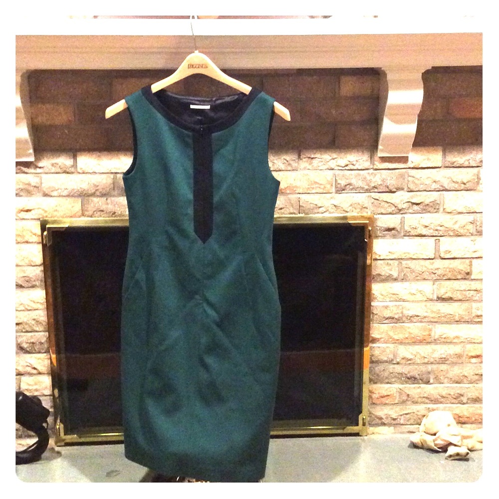 Hunter green Tahari dress