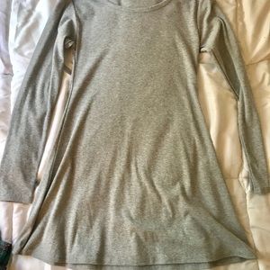 Long long sleeve T-shirt dress