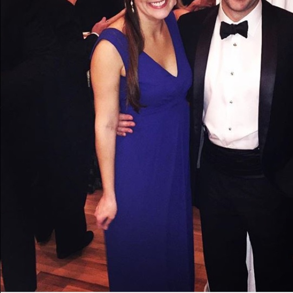 Royal blue BCBG floor length formal dress