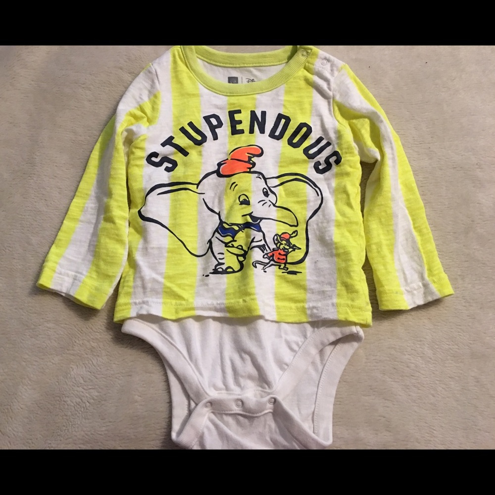 Baby Gap Disney Baby Dumbo onesie/bodysuit