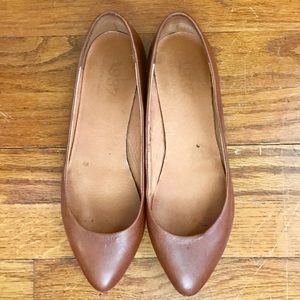 Madewell side walk skimmer flats