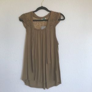Anthropologie Beaded Top
