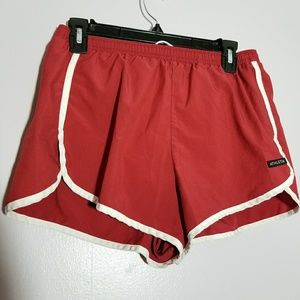 Athleta women's jogging shorts dark red size M
