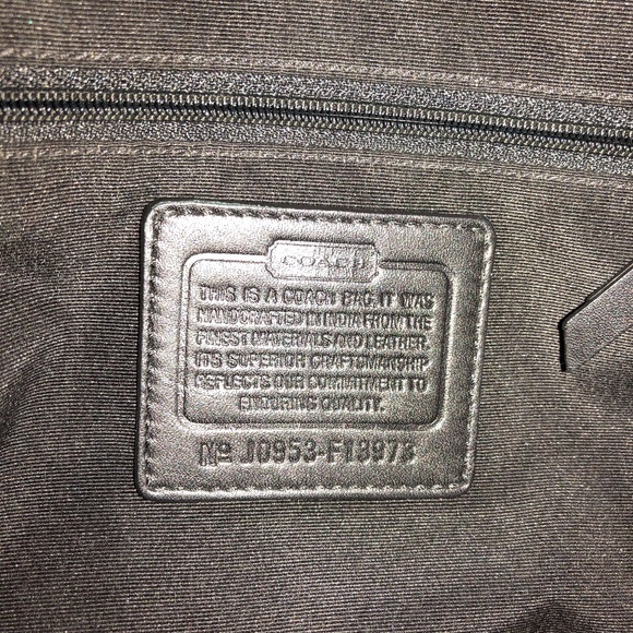 Coach Bag Black And Gray Purse - Picture 4 of 7