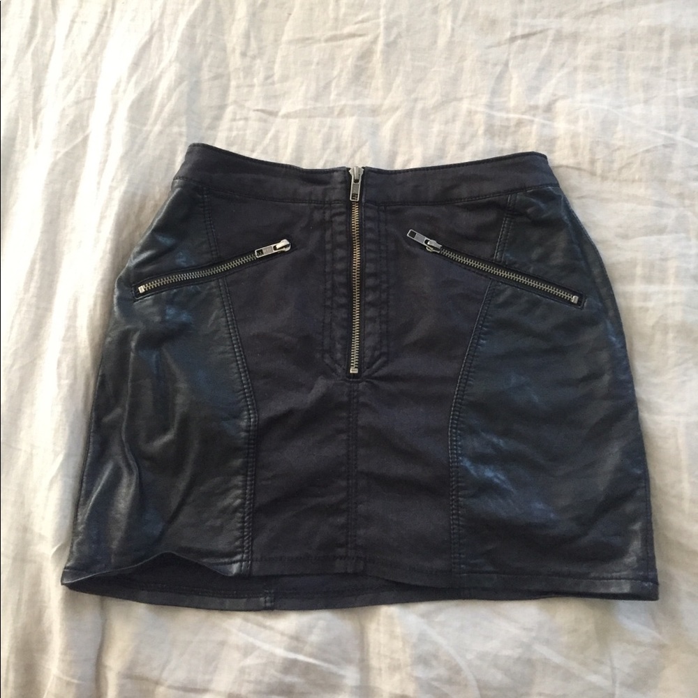 H&M (Divided) faux leather mini skirt