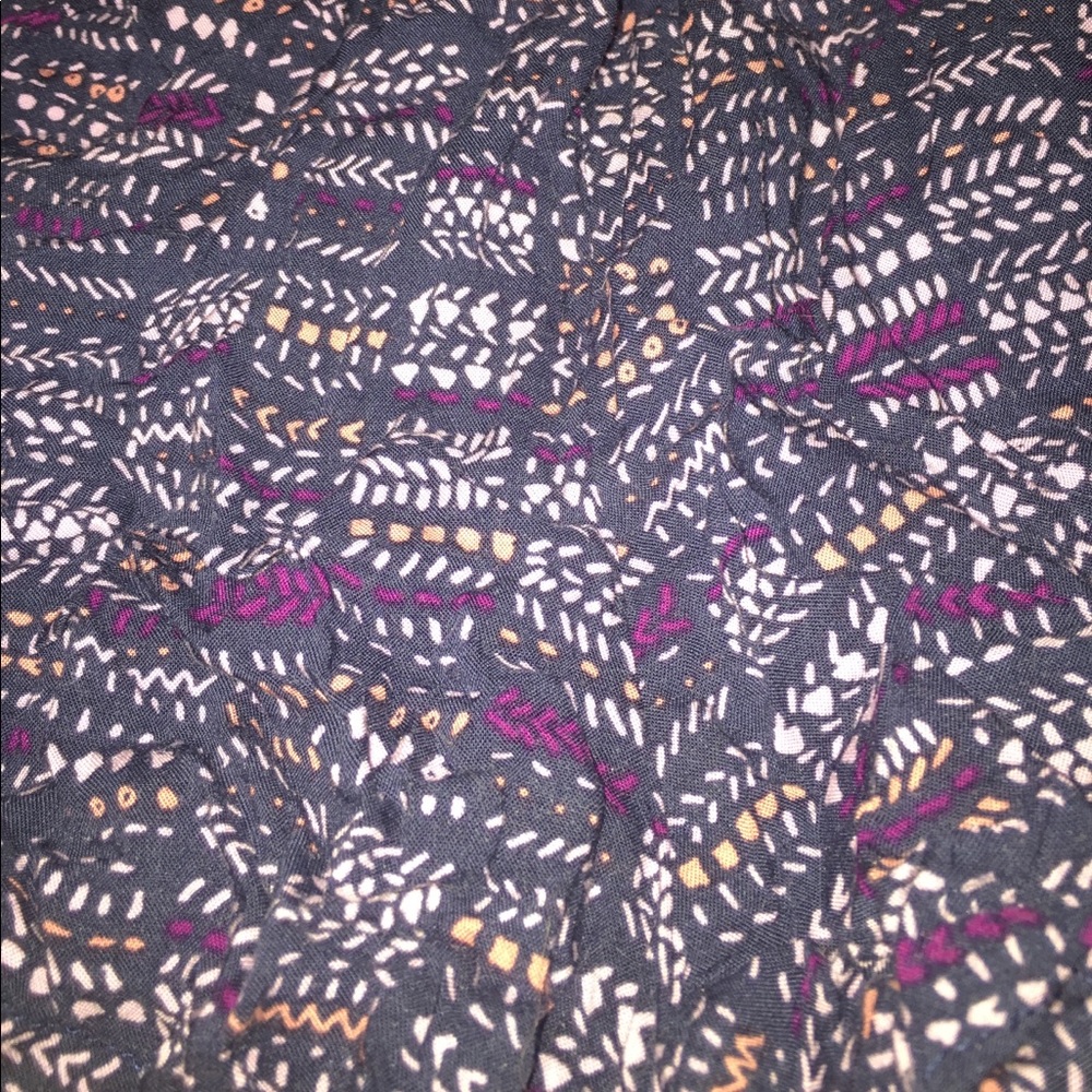 Blue printed shorts - Picture 2 of 2