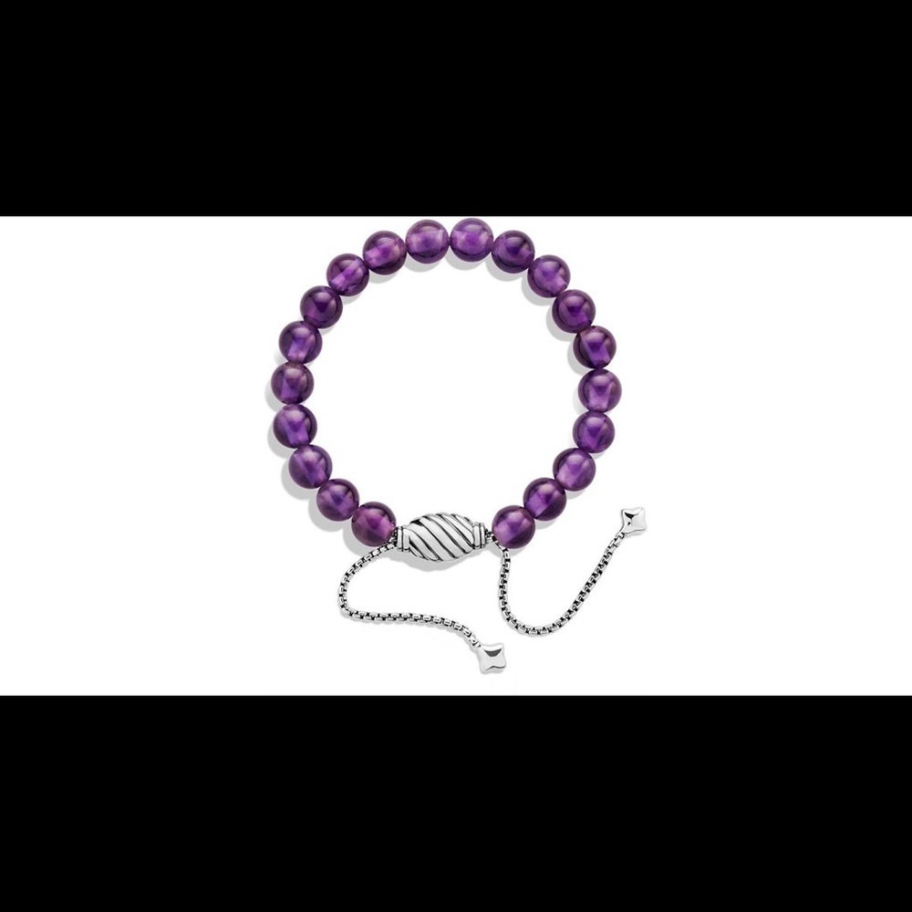 David Yurman Beads Bracelet with Amethyst