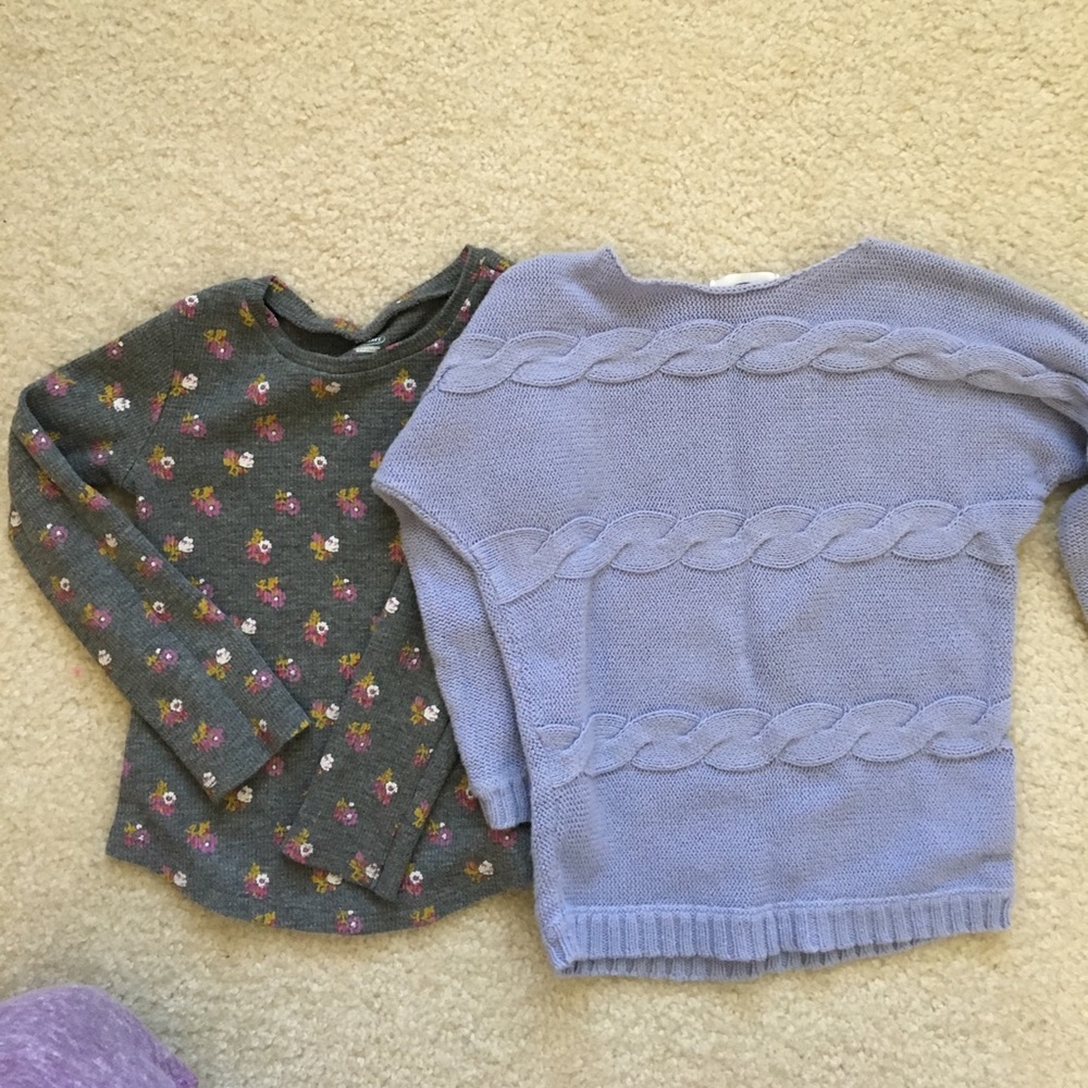 Old navy sweater and t shirt