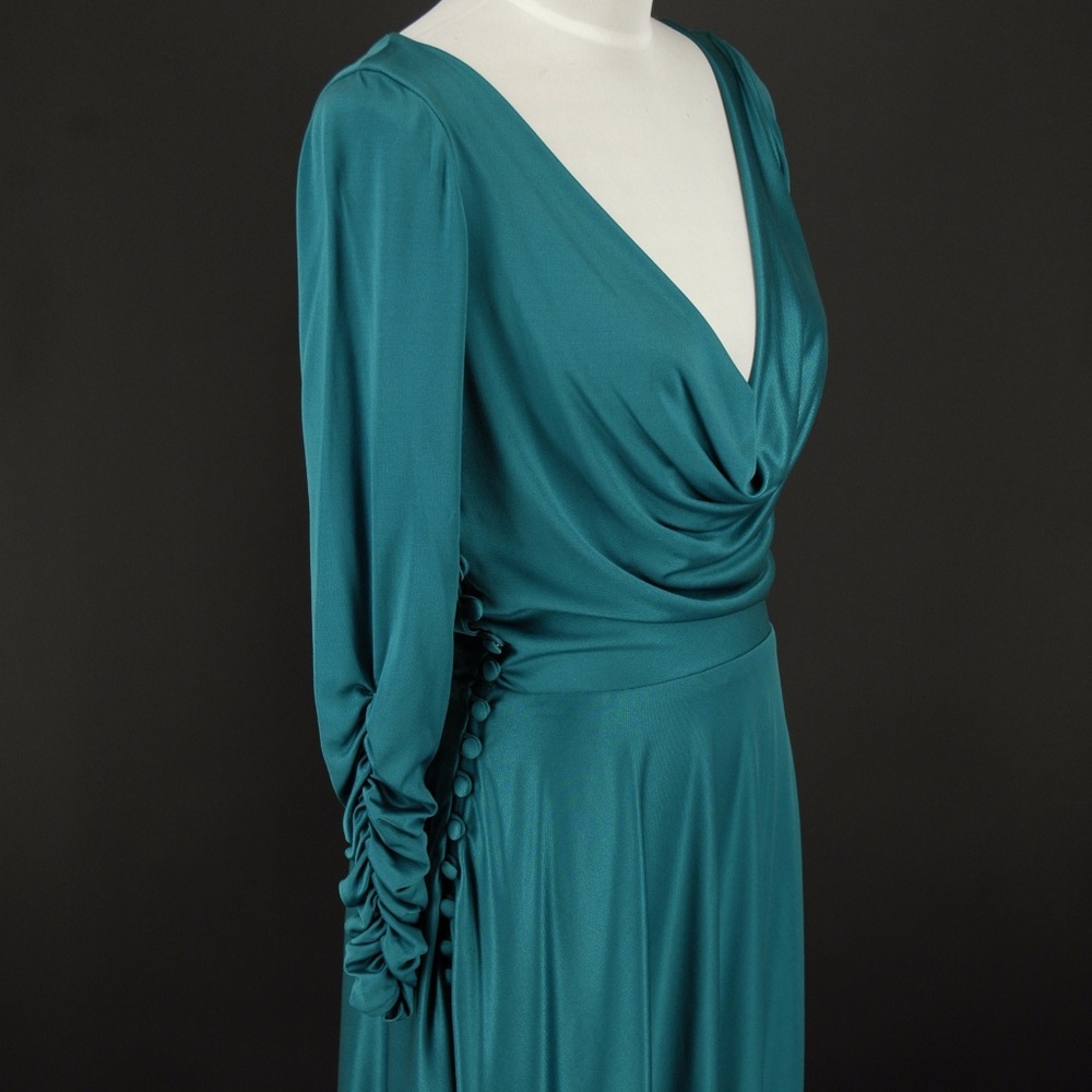 Tosca Couture Cocktail Dress Teal Size 4