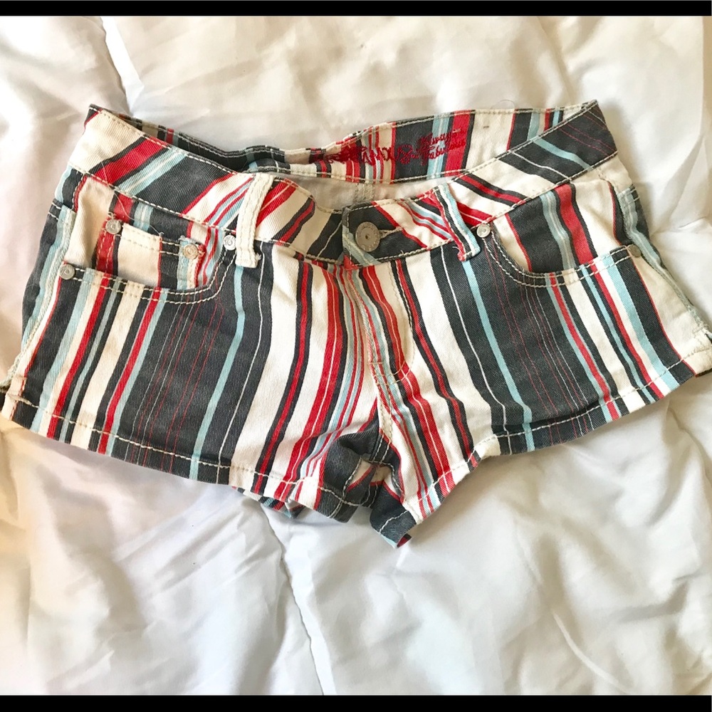Red white and blue shorts