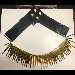 Bebe gold metal belt