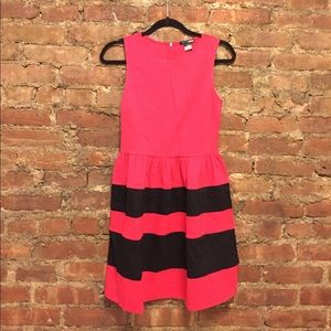 Aqua Striped Sleeveless Dress