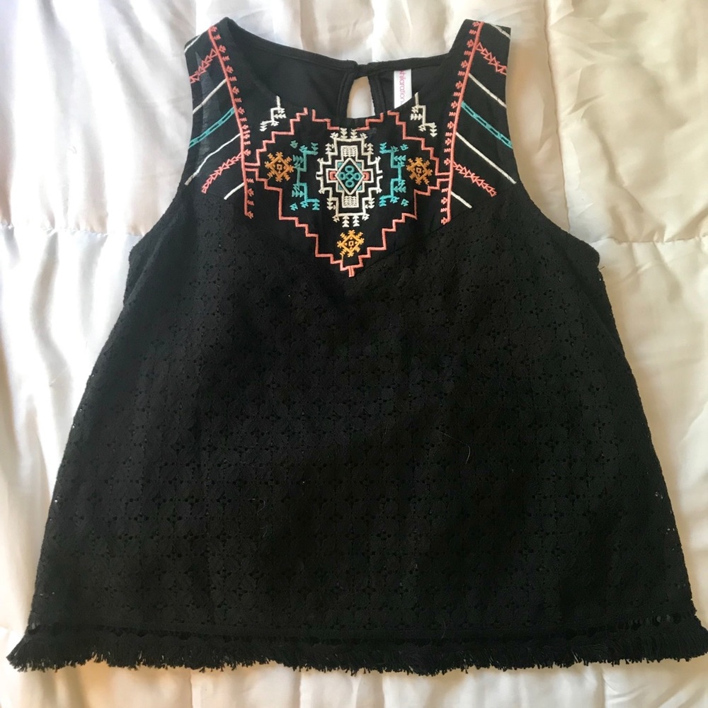 High neck sleeveless top