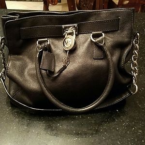 MK Micheal kors Black Silver Bag