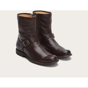 FRYE Phillip Inside Zip Boot (Brown) SZ 12