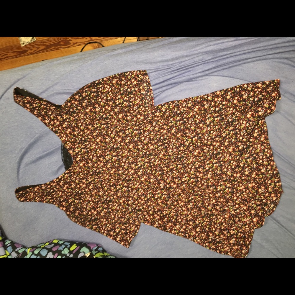 Flowered Romper, size Large.