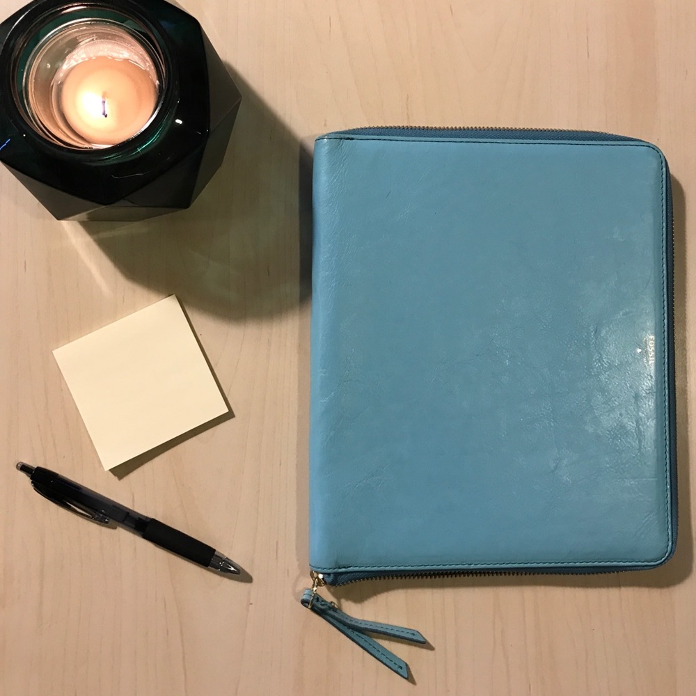 Teal Fossil iPad 2 Leather Case