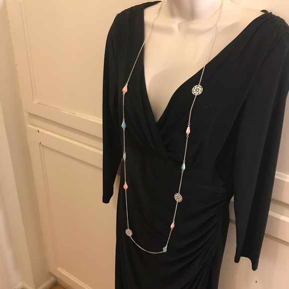 Gorgeous multicolored long necklace - Picture 2 of 4