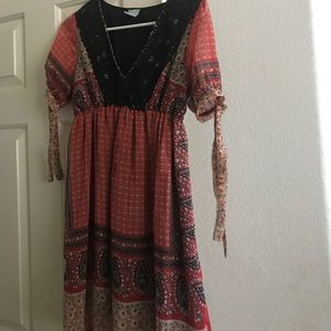 Vintage Bohemian Short Dress