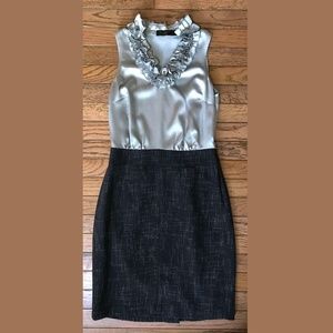 The Limited Collection Silver & Blue Holiday Dress