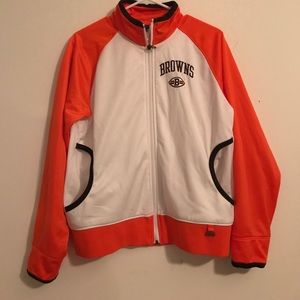 Browns track jacket. Size ladies large