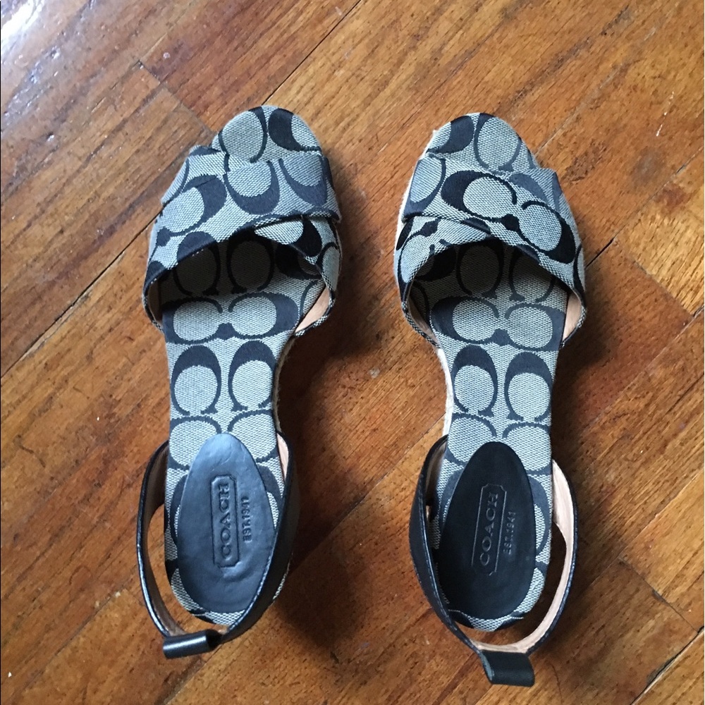 Coach wedge sandals