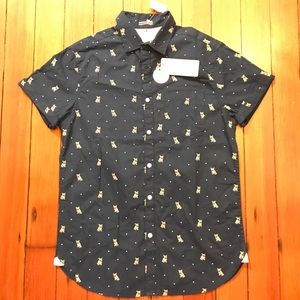 New with tags. Button down with dog print