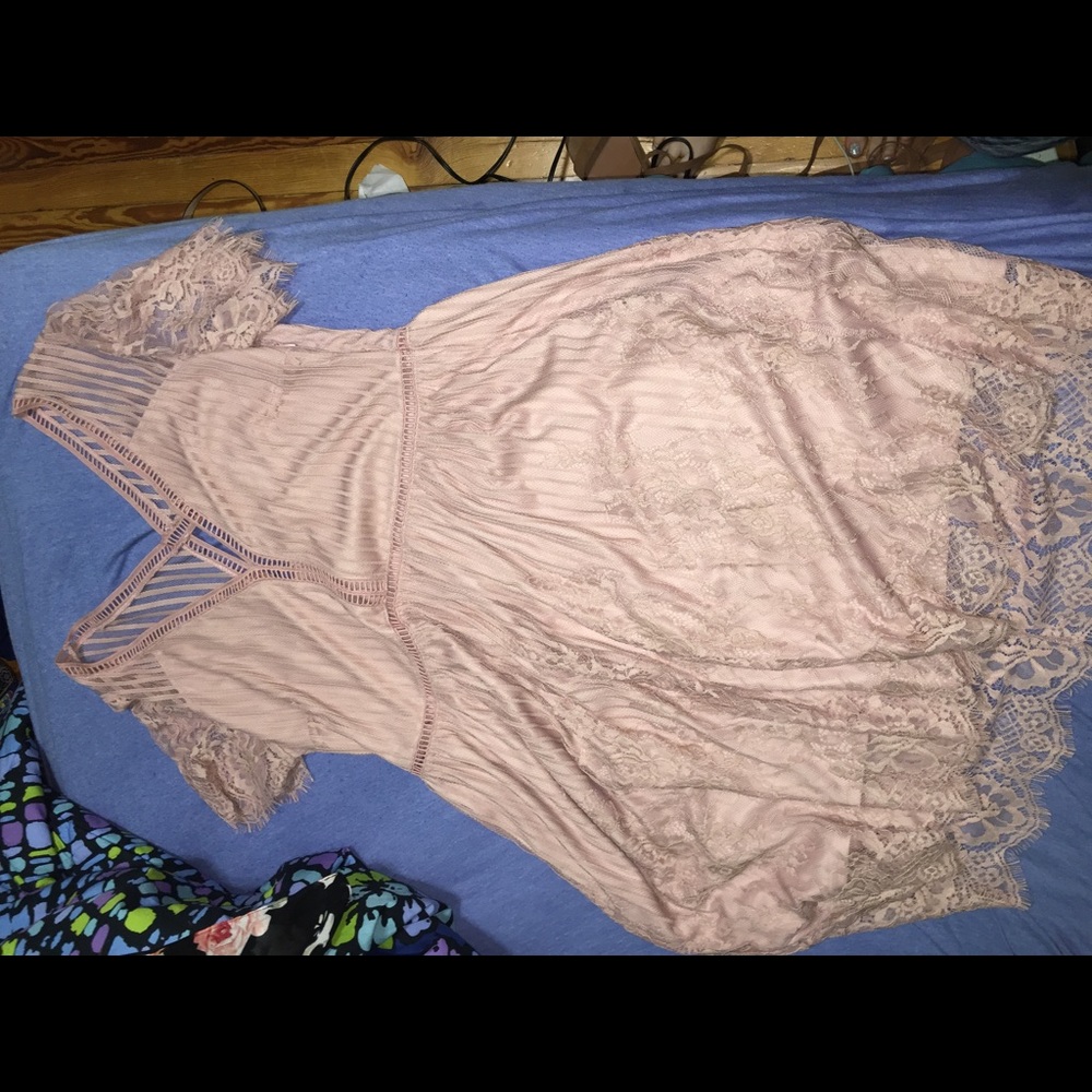 Pink Lace Forever21+ Dress. Size 1X