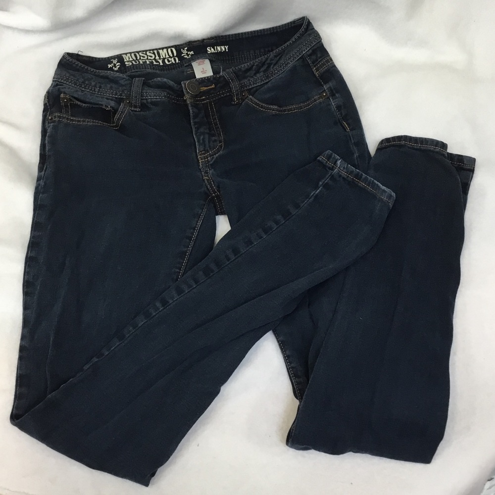 Mossimo Supply Co. Skinny Blue Jean Size Juniors 3
