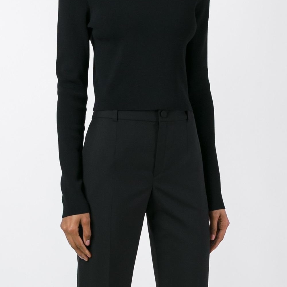 Lanvin appliqué stripe tailored trousers