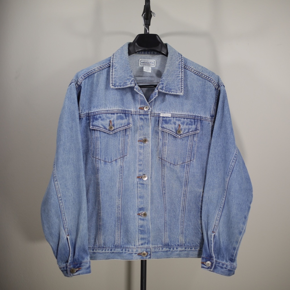 Vintage Arizona Jean Co Denim Trucker Jacket Sz L