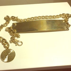 Bebe metal plate belt