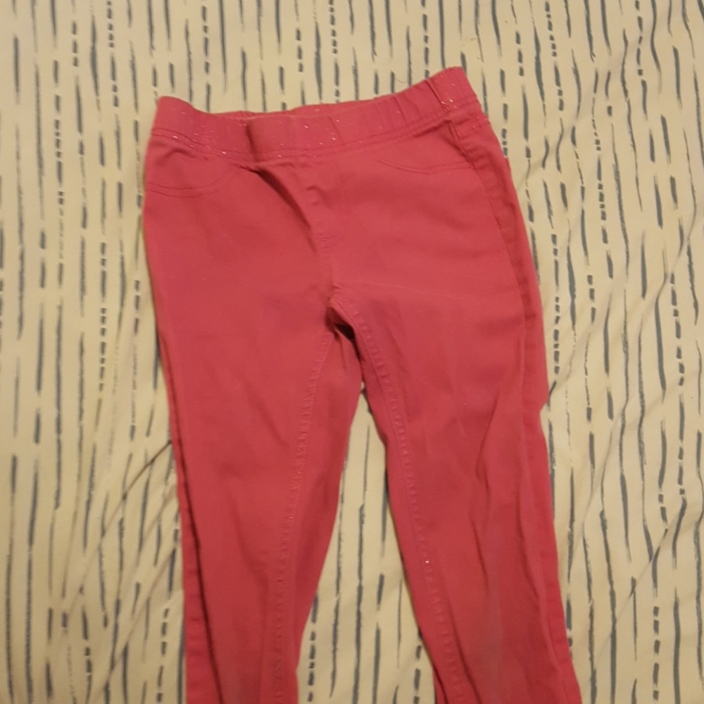 Pink sparkly pants