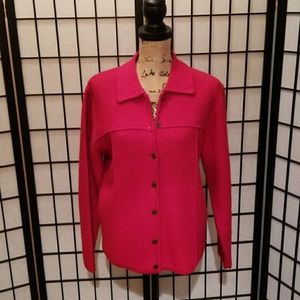 Bright red 100% wool jacket/cardigan Bright red 100% wool jacket/cardigan