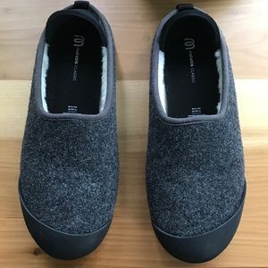 Mahabis Classic, grey wool slipper shoes NWOT