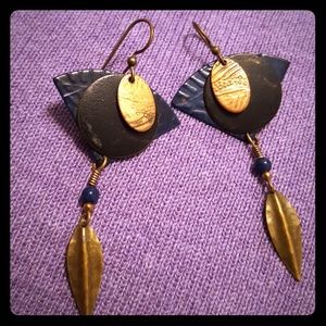 Art deco layered earrings Art deco layered earrings