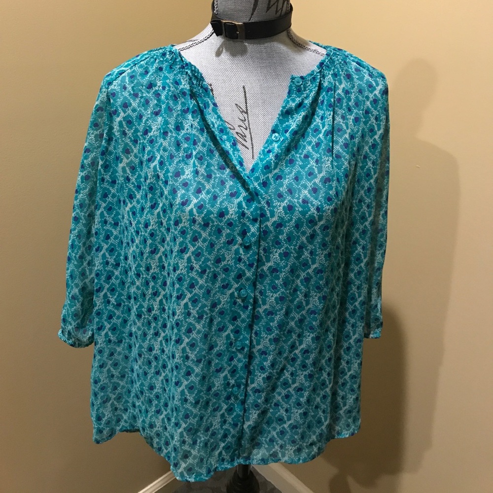 Aqua Blouse SZ S